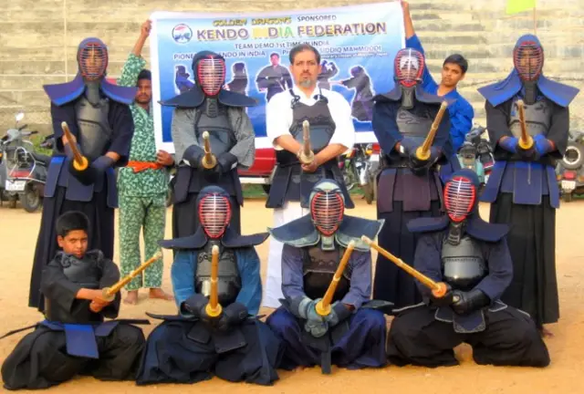 Kendo India Federation team in armour