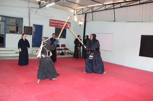 Sparring practice