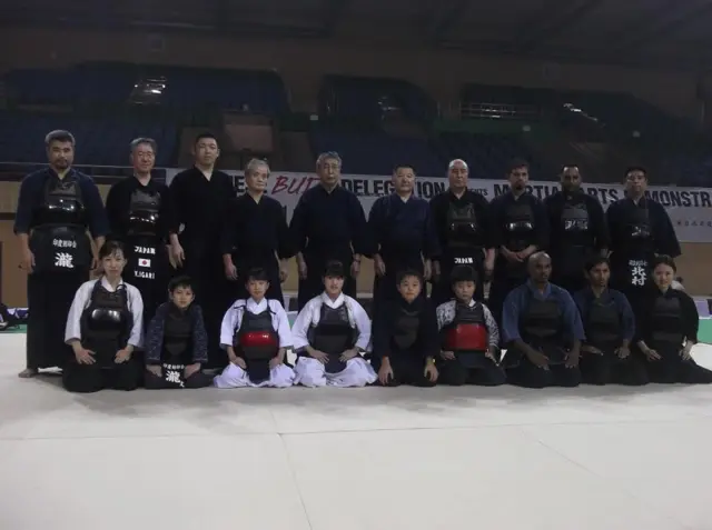 Kendo India with high-ranking Japanese masters at the Delhi Budo demonstration, November 2012