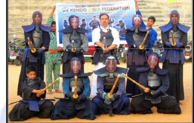Kendo India's first team demonstration, Hyderabad, 2009